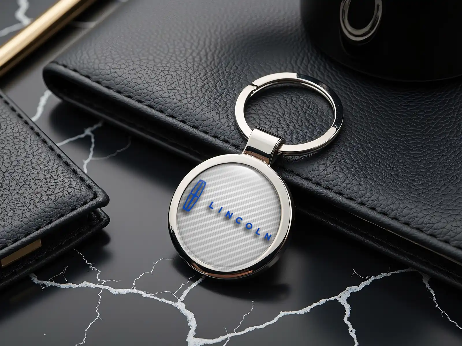 Lincoln Personalisiert Schlüsselhalter Logo Premium